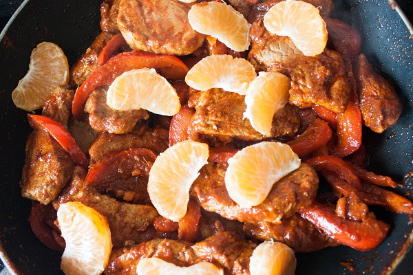 Spicy Pork Tenderloin with Clementine